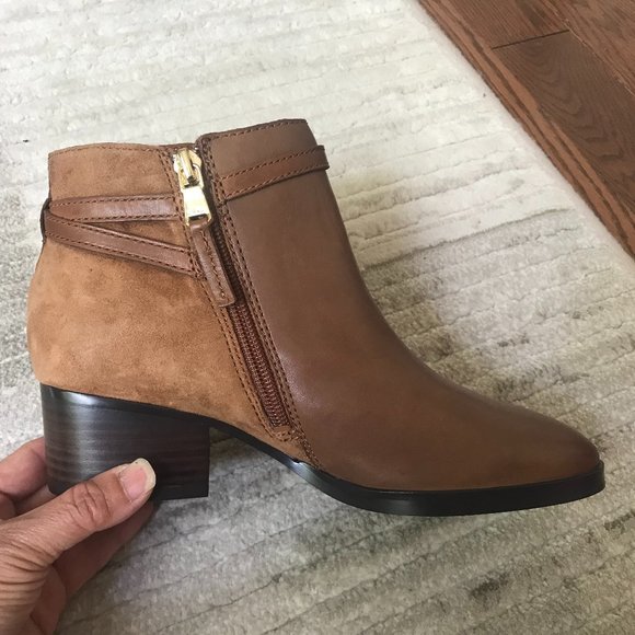 Ralph Lauren Leather/Suede ankle boots in Light Brown/Tan. Size 5.5 NEW UNWORN! - Picture 1 of 5